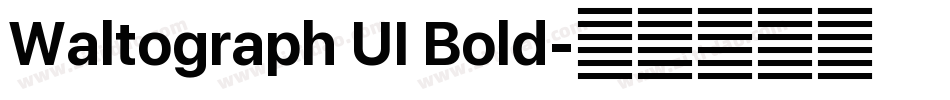 Waltograph UI Bold字体转换